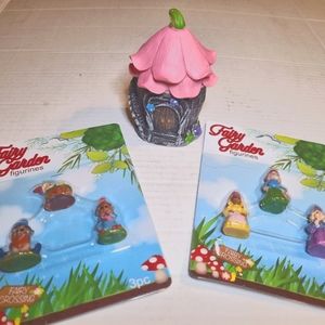 7 pc Fairy Garden Figurine Lot NWT